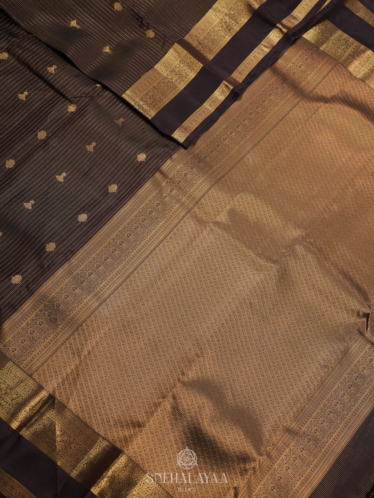Coffee Brown Kanjivaram Silk Saree