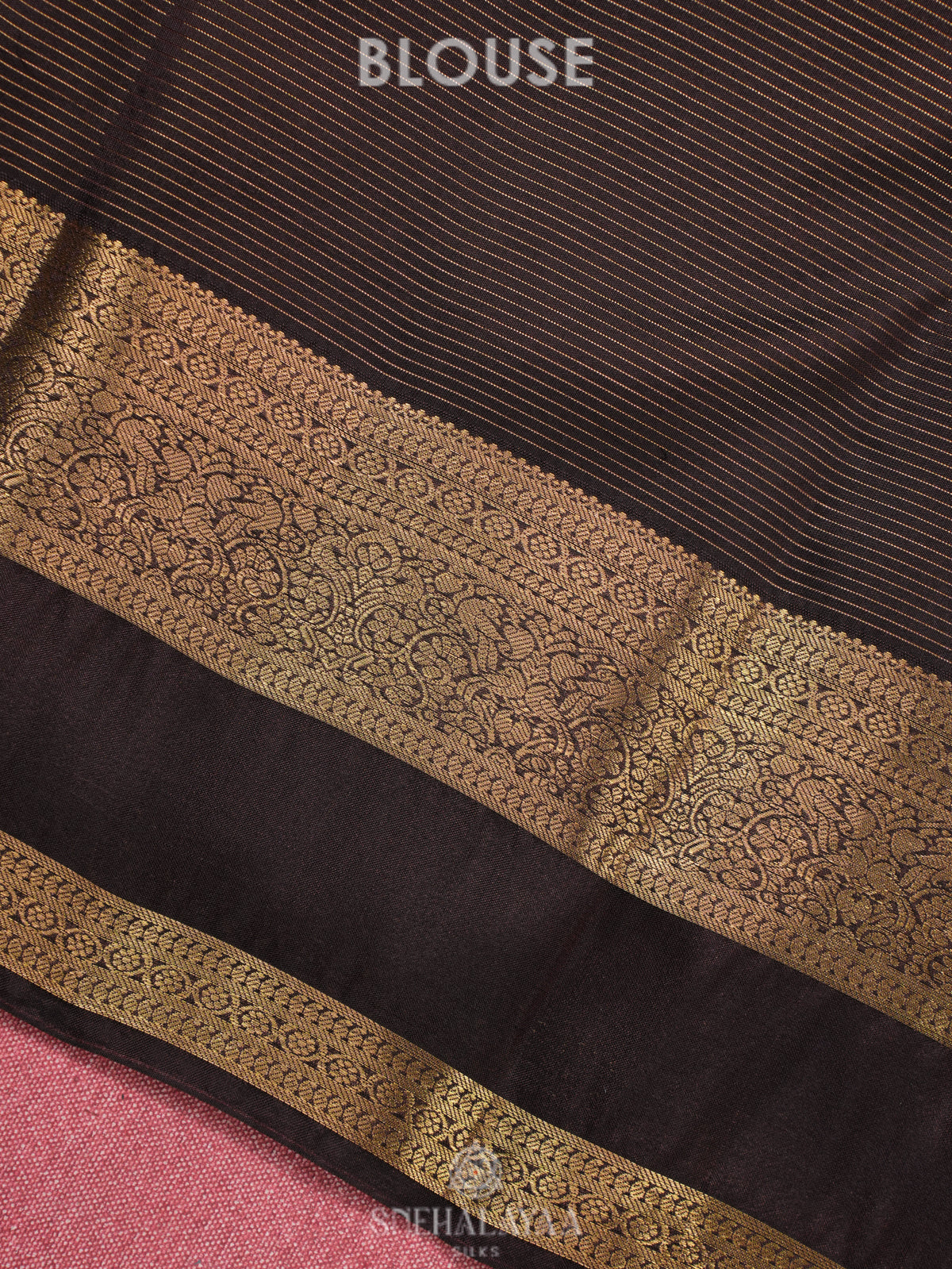 Coffee Brown Kanjivaram Silk Saree