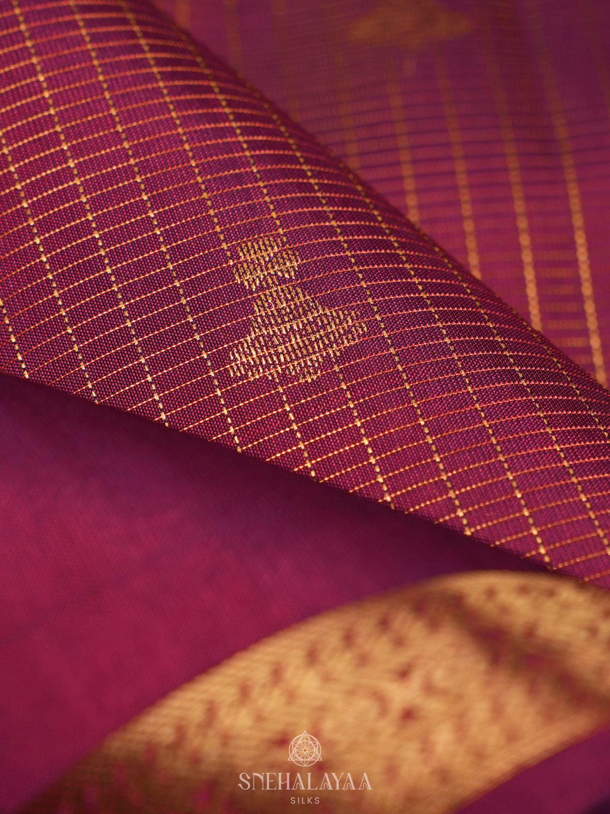 Magenta Kanjivaram Silk Saree