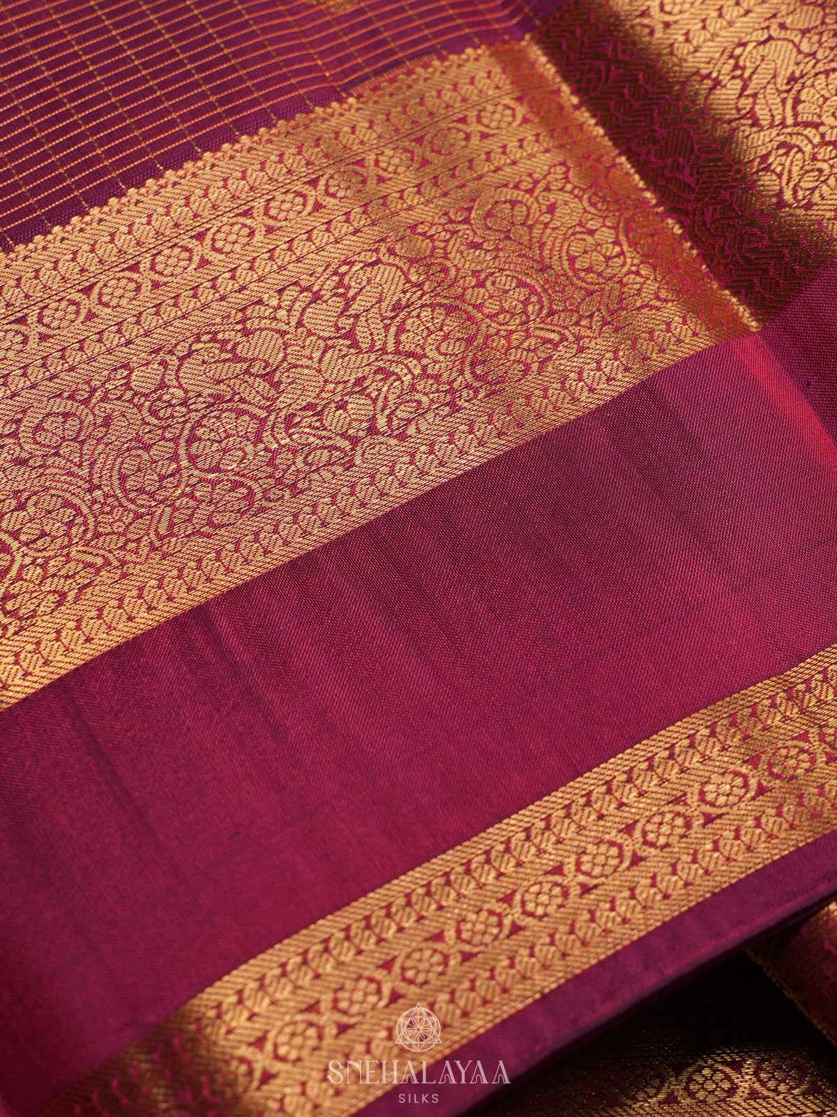 Magenta Kanjivaram Silk Saree