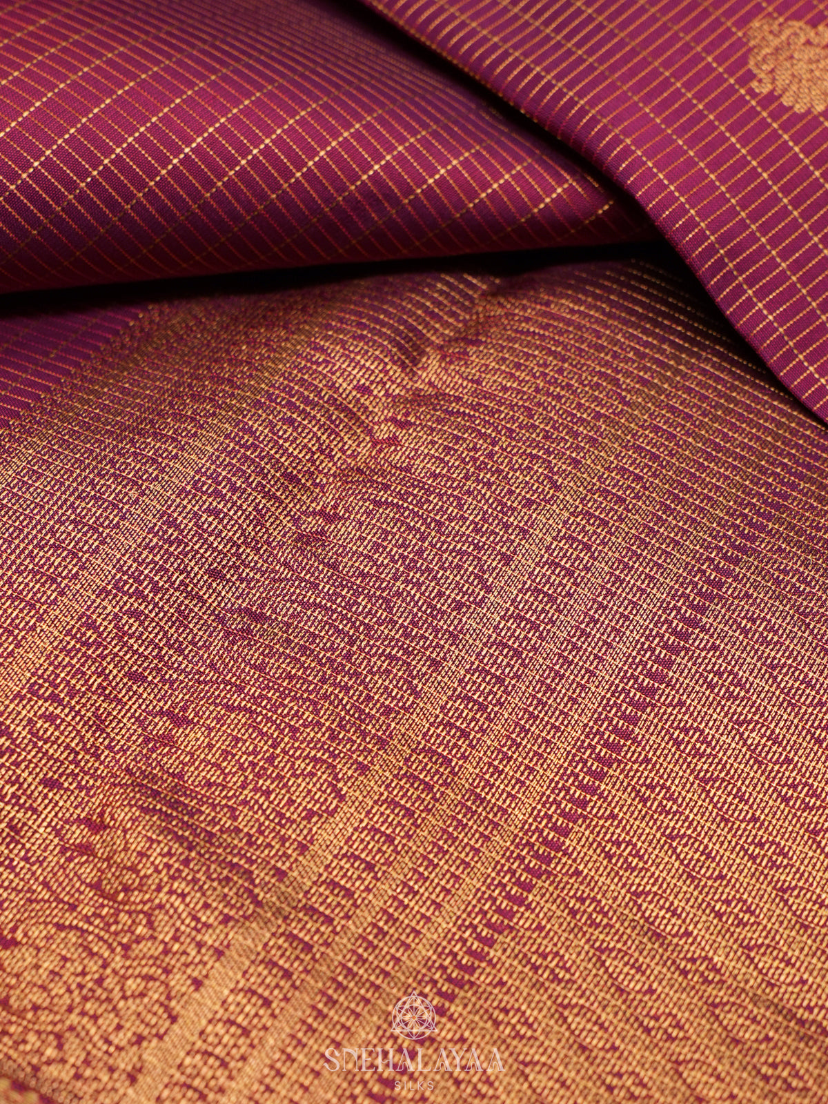 Magenta Kanjivaram Silk Saree