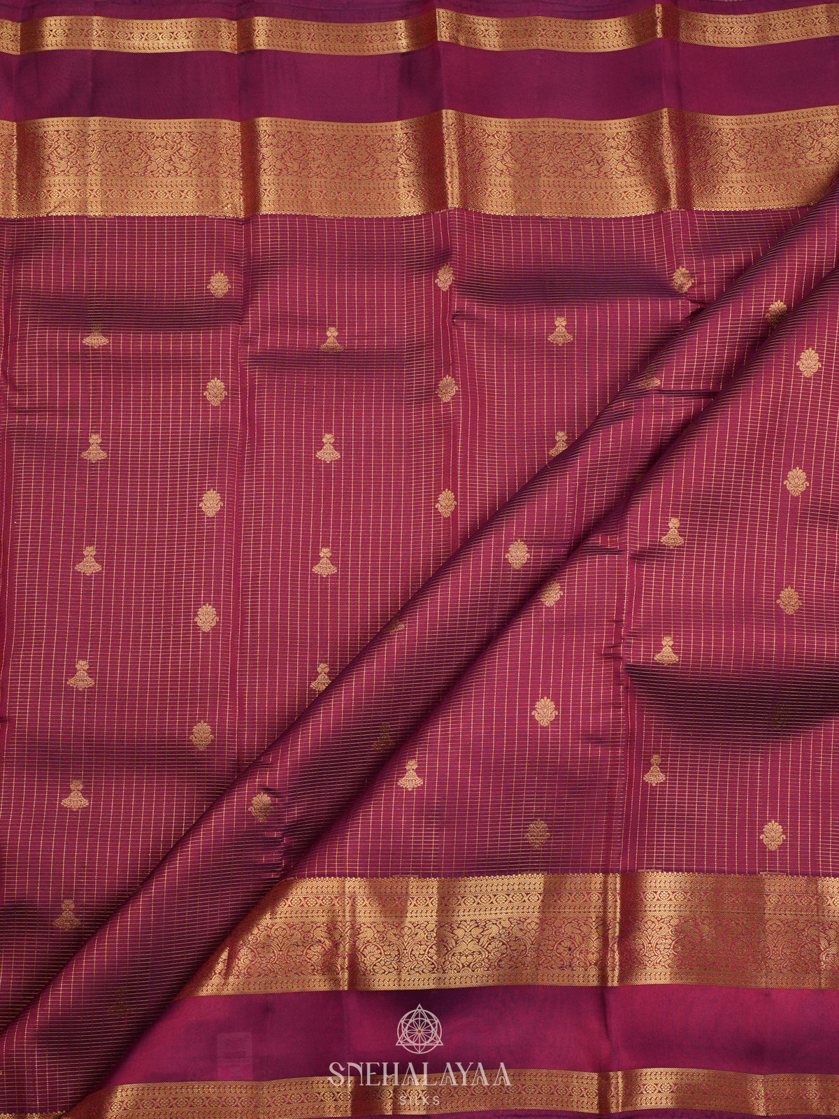 Magenta Kanjivaram Silk Saree