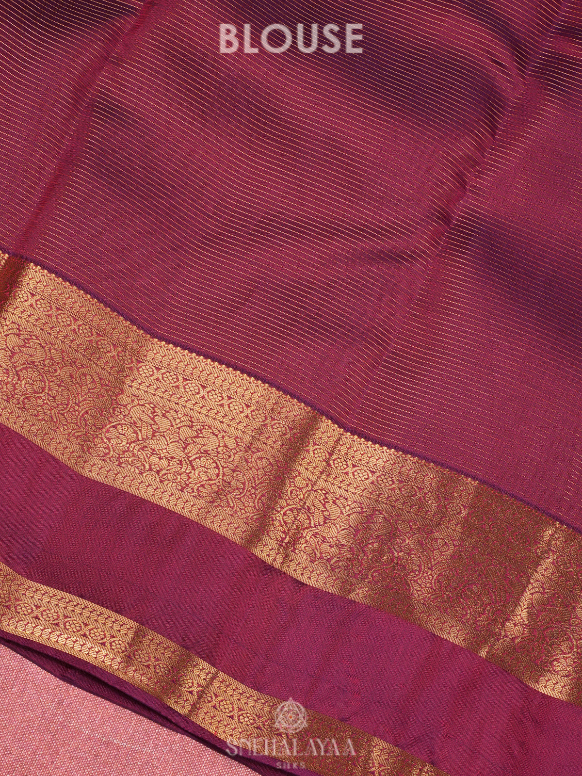 Magenta Kanjivaram Silk Saree