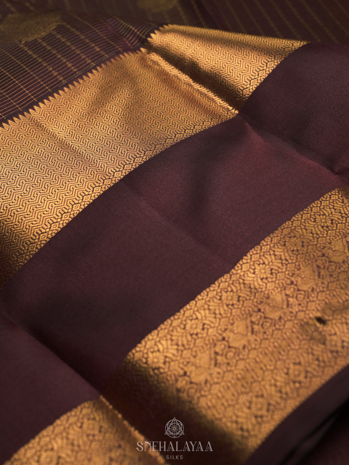 Coffee Brown Kanjivaram Silk Saree