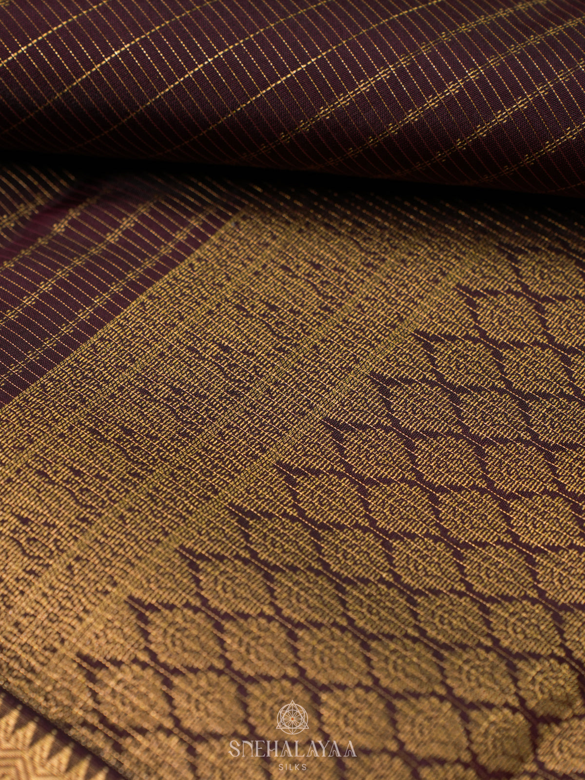 Coffee Brown Kanjivaram Silk Saree