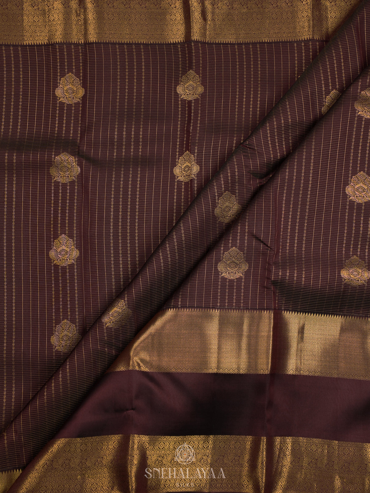 Coffee Brown Kanjivaram Silk Saree