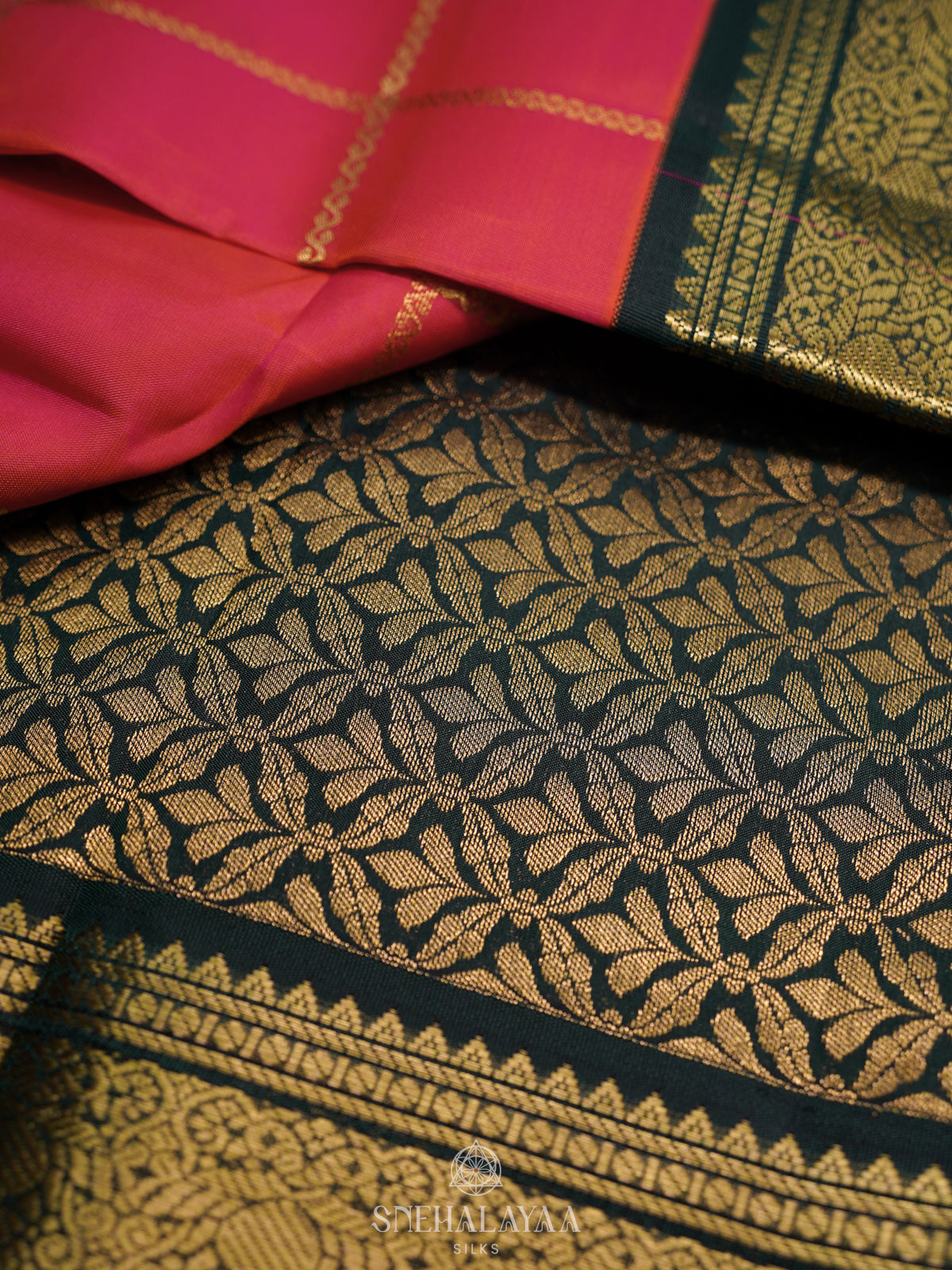 Pink Kanjivaram Silk Saree