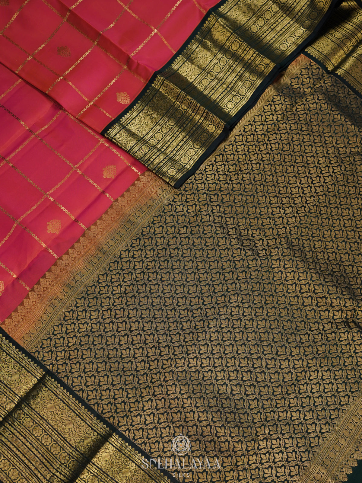Pink Kanjivaram Silk Saree