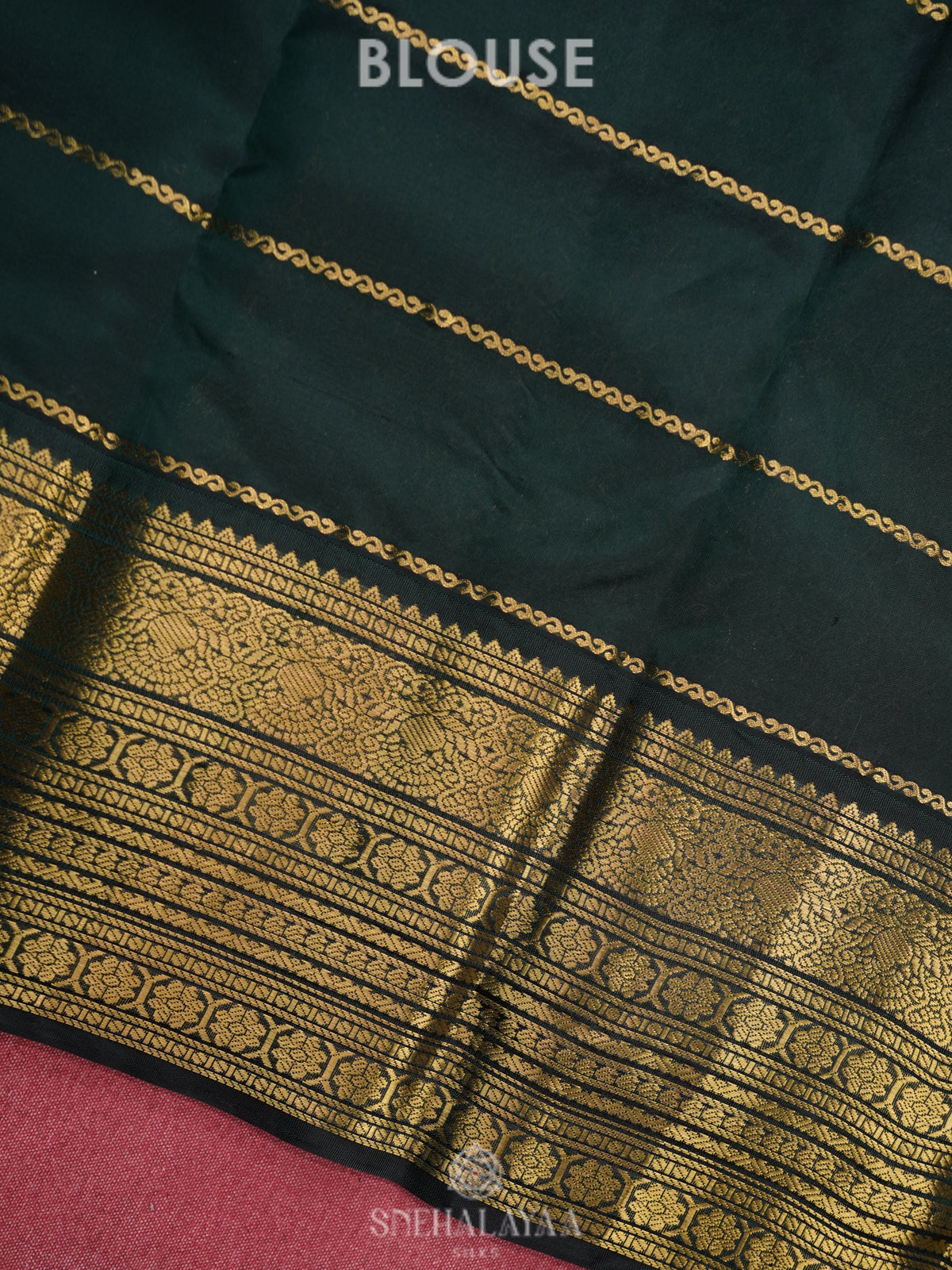 Pink Kanjivaram Silk Saree