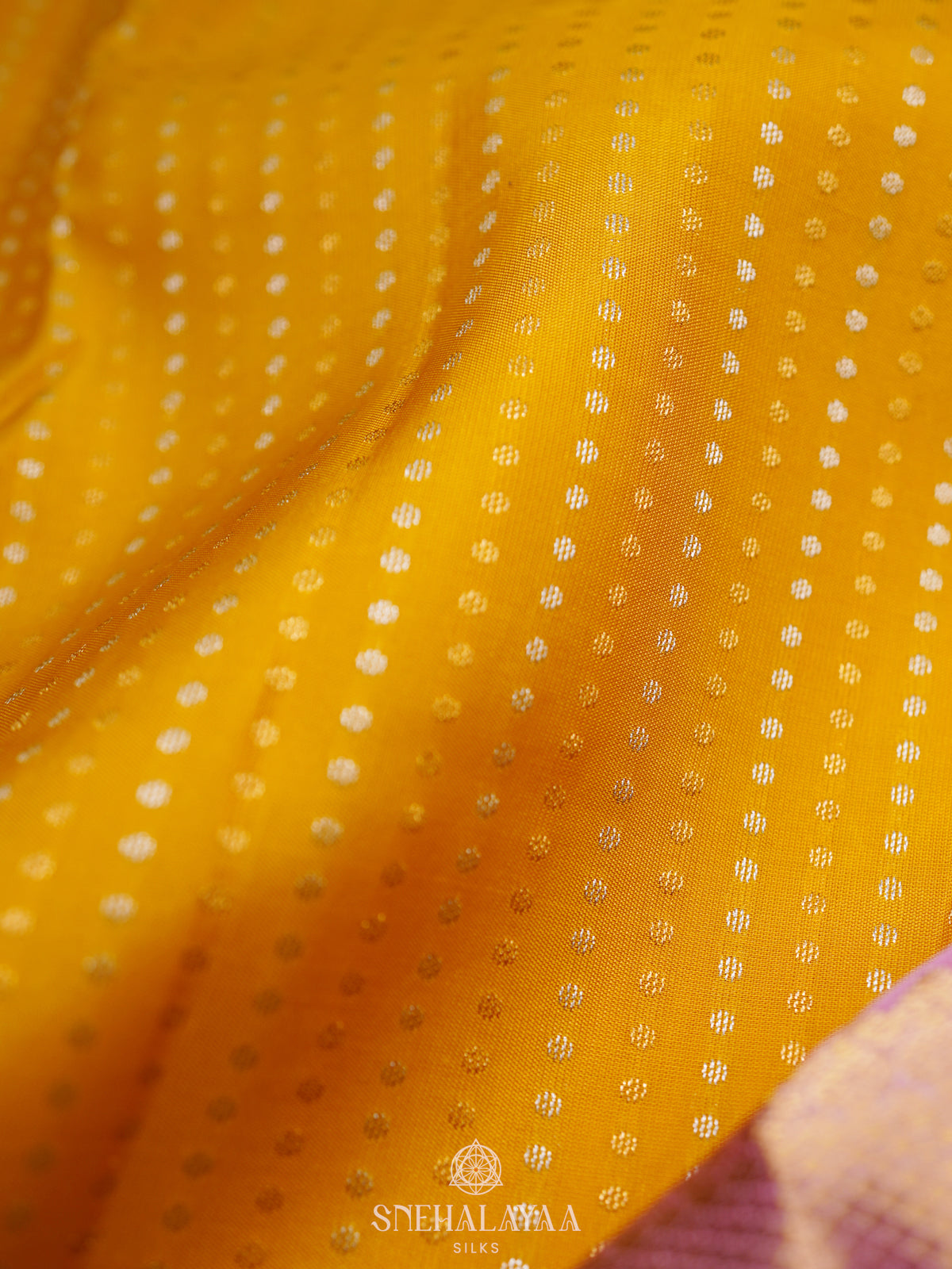 Mango Yellow Kanjivaram Silk Saree