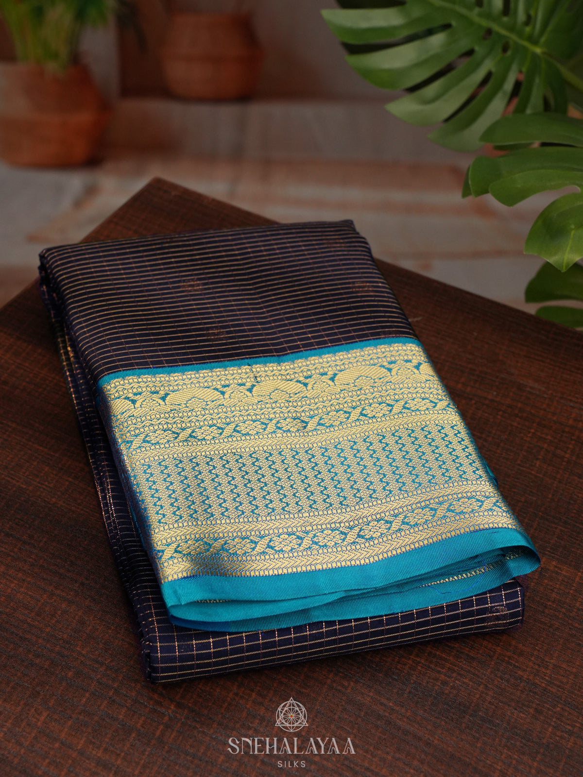 Black Kanjivaram Silk Saree