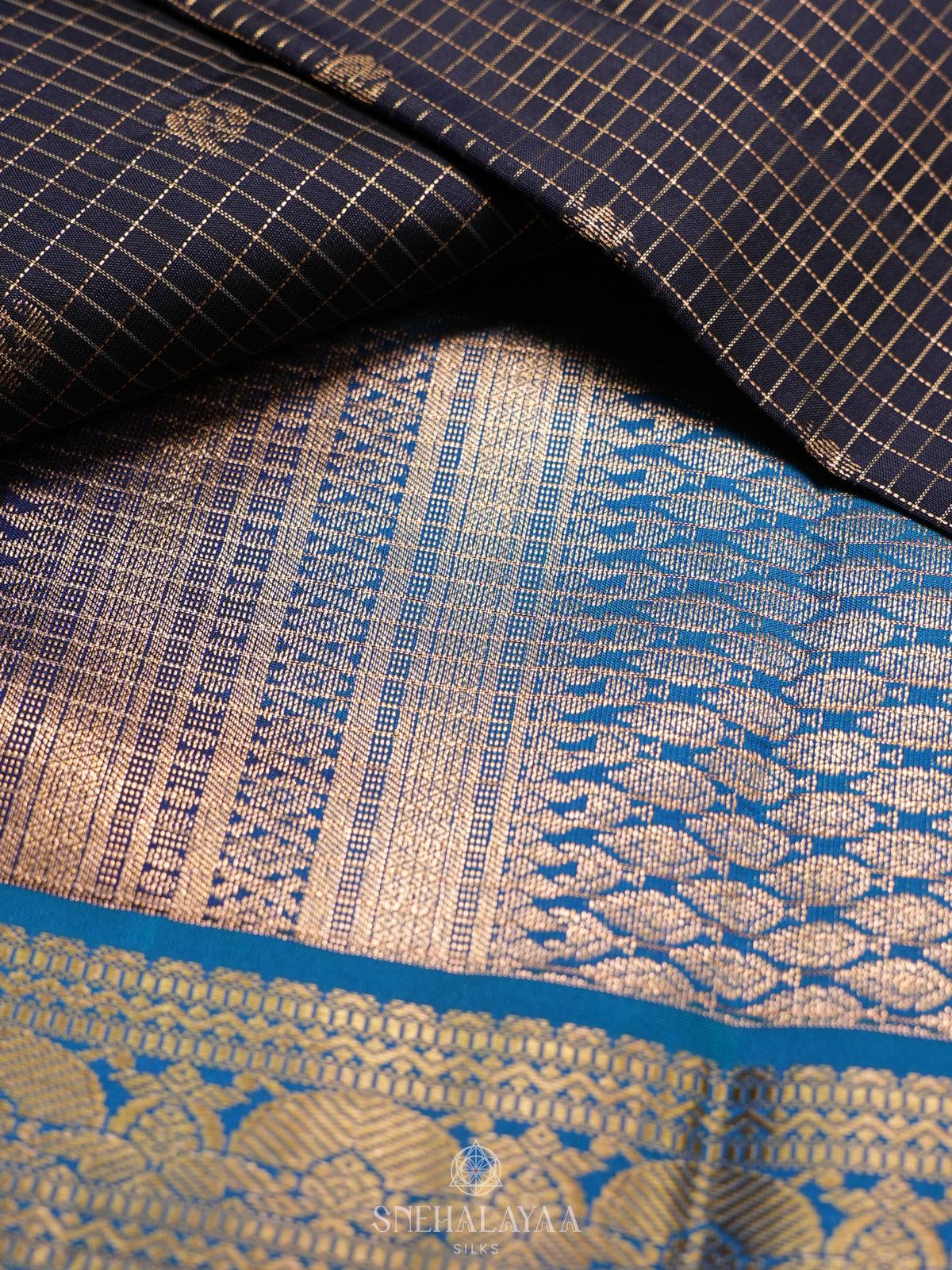 Black Kanjivaram Silk Saree