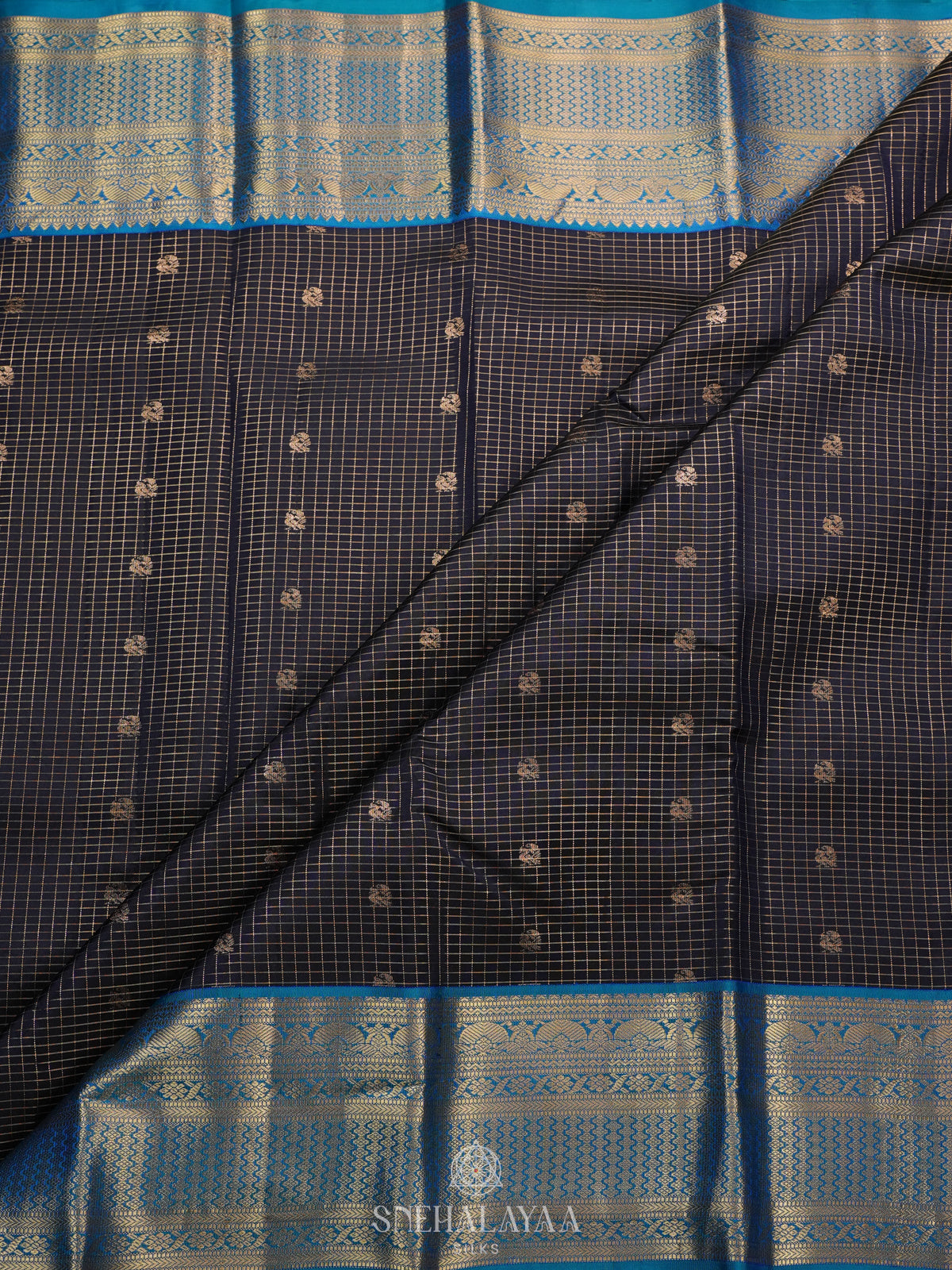Black Kanjivaram Silk Saree
