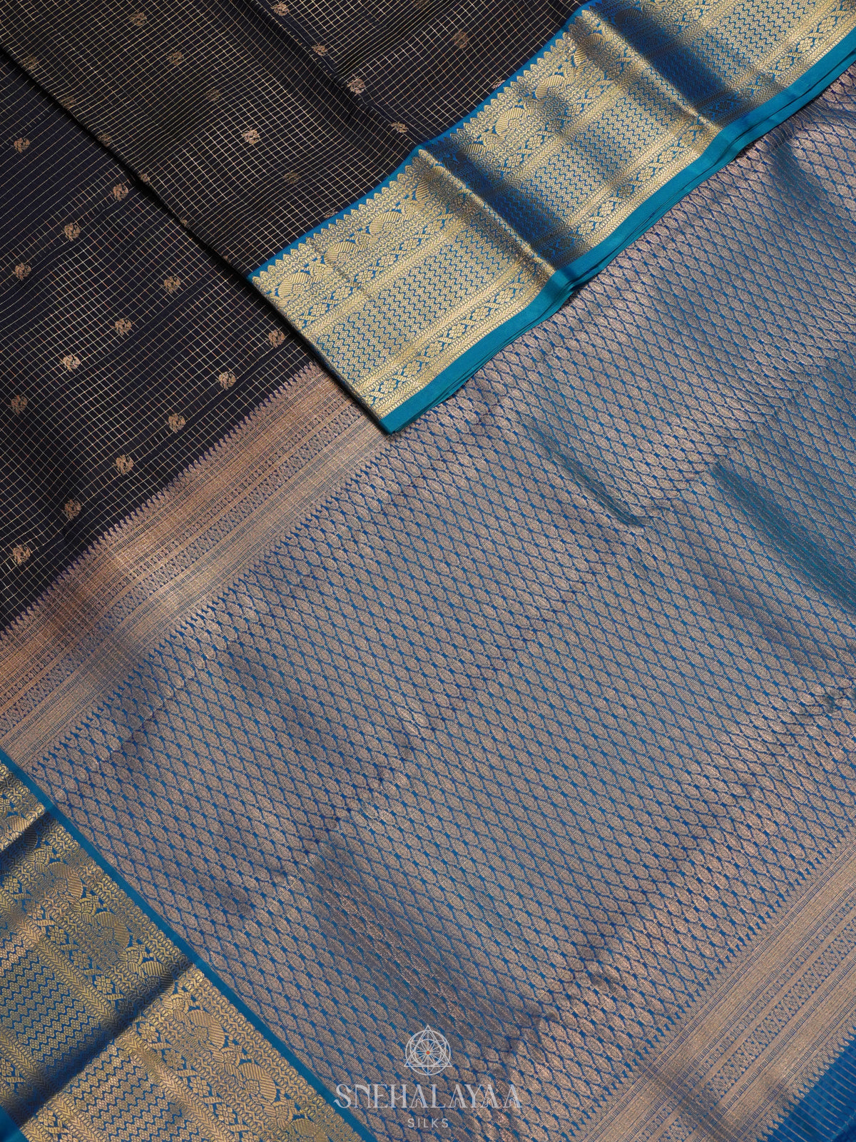 Black Kanjivaram Silk Saree