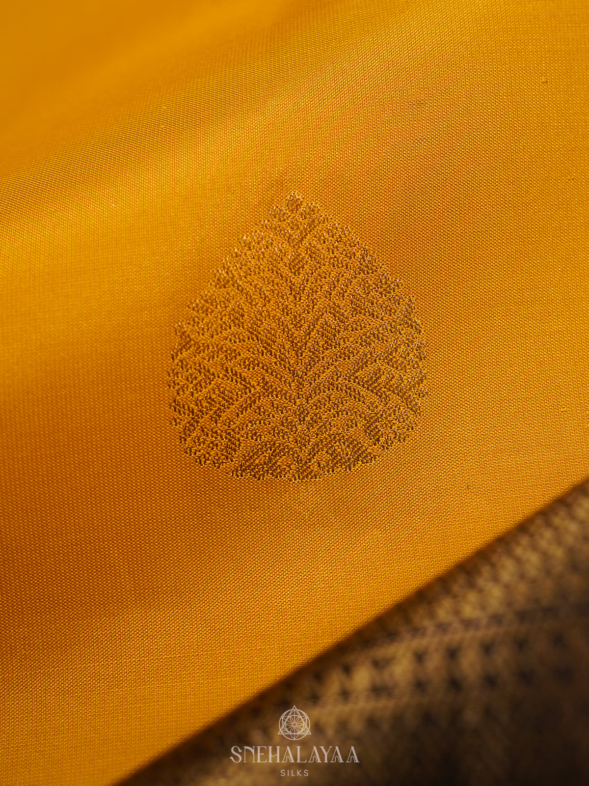 Mango Yellow Kanjivaram Silk Saree