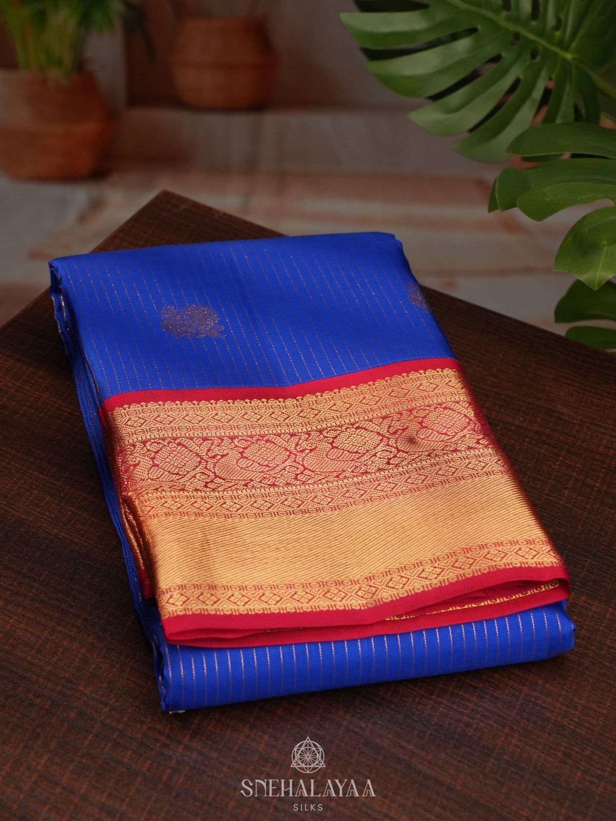 Royal Blue Kanjivaram Silk Saree