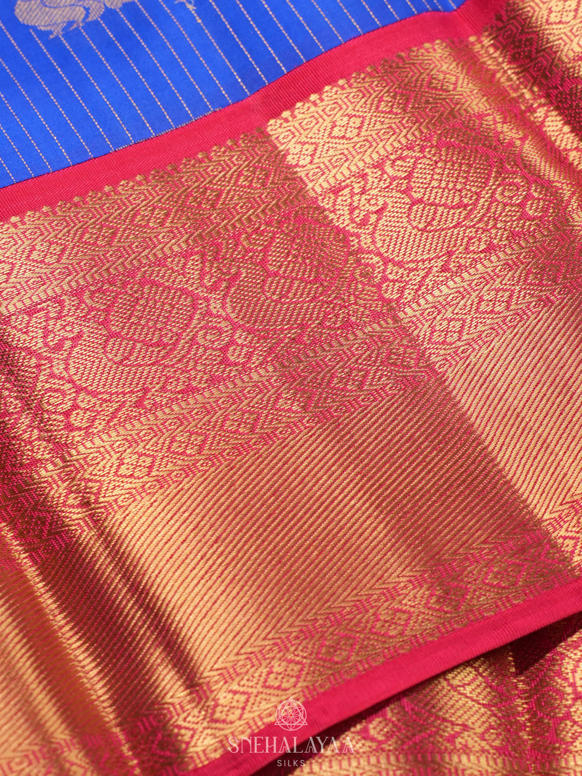 Royal Blue Kanjivaram Silk Saree