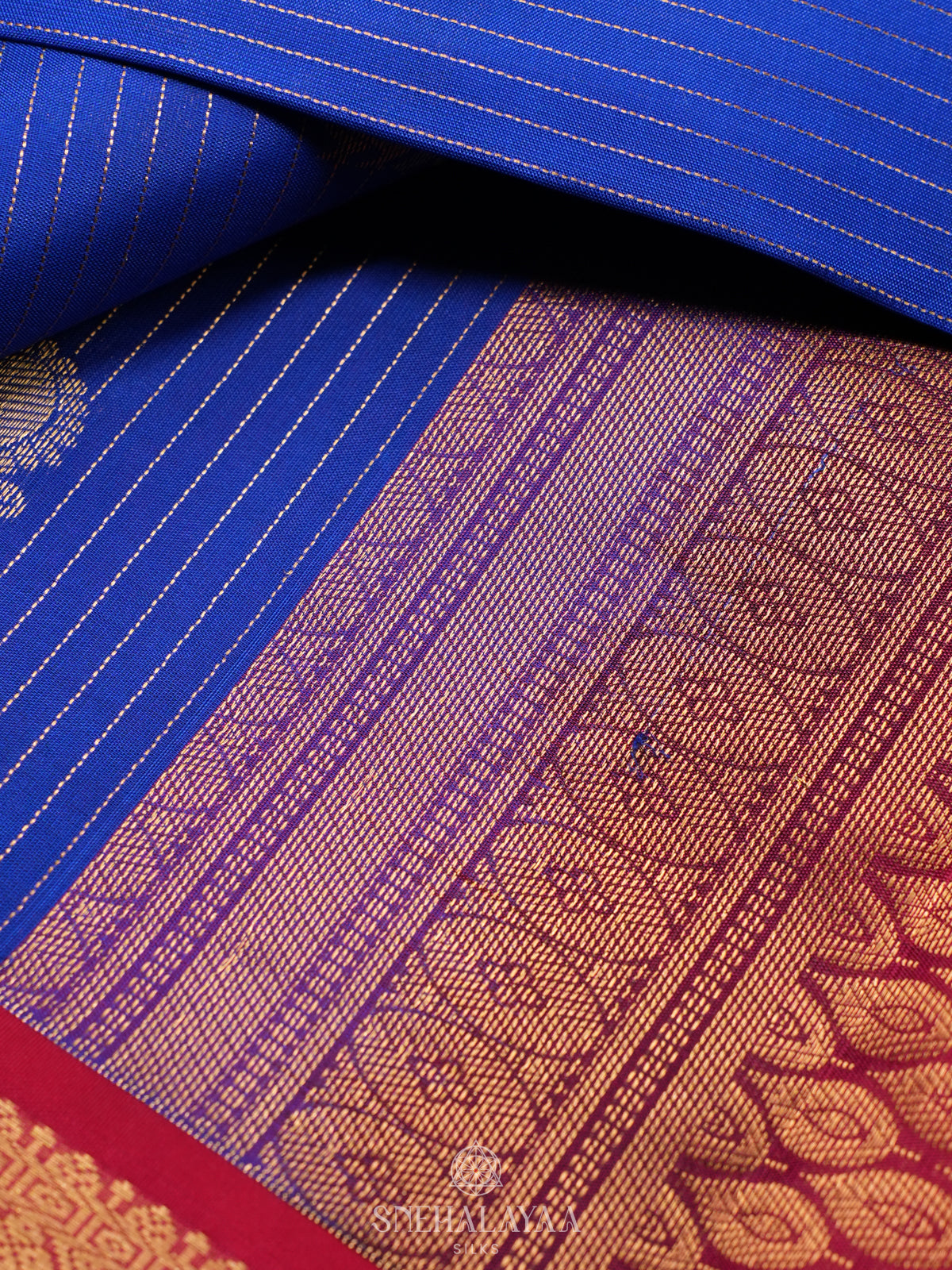 Royal Blue Kanjivaram Silk Saree