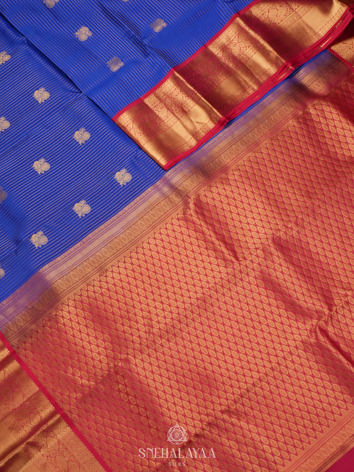 Royal Blue Kanjivaram Silk Saree