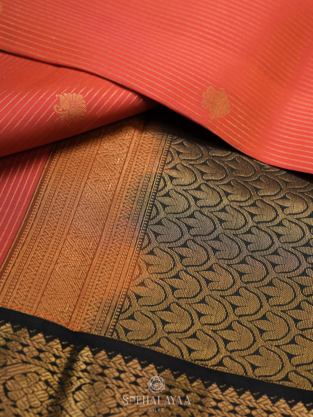 Ruby Red Kanjivaram Silk Saree