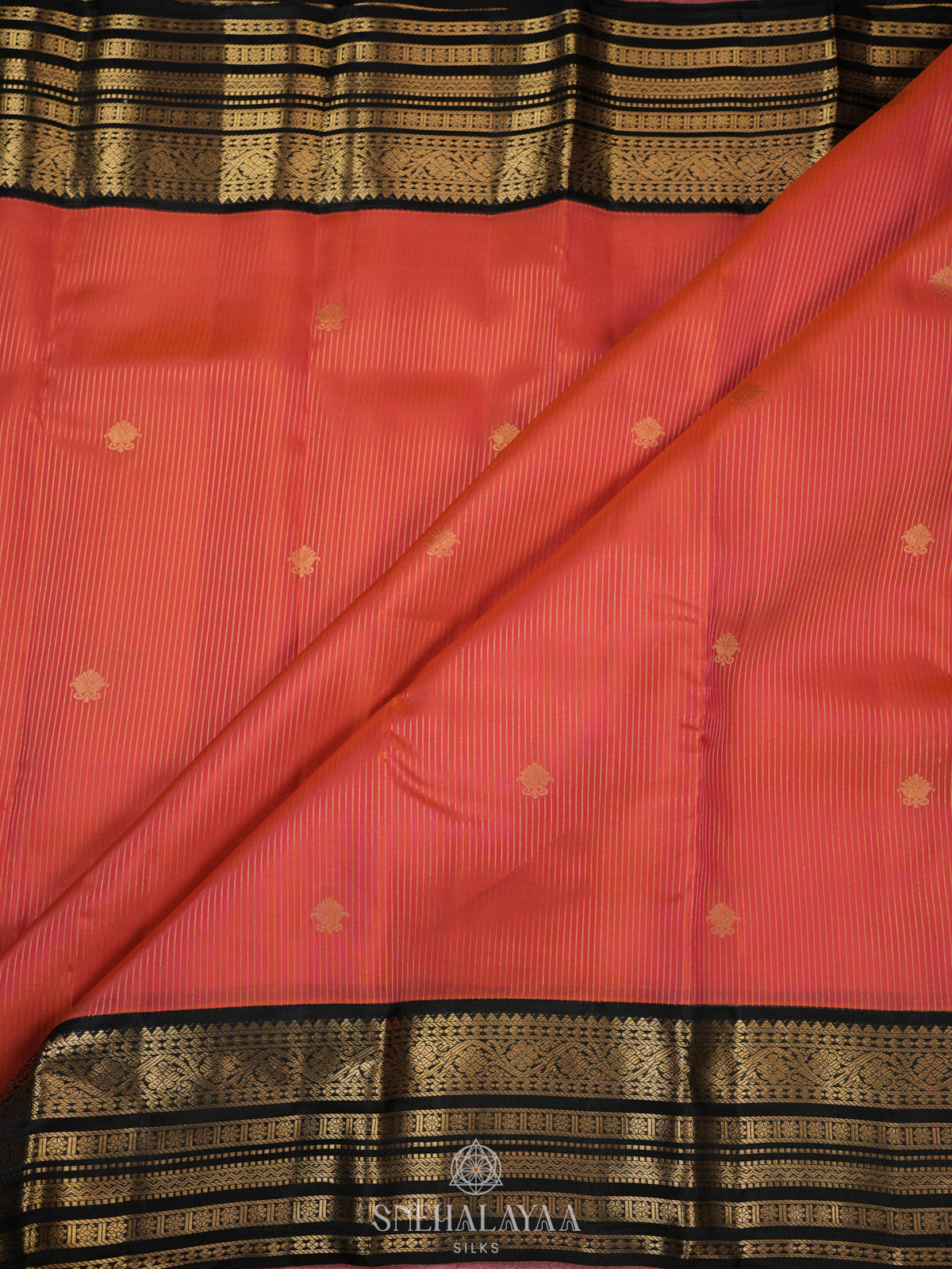 Ruby Red Kanjivaram Silk Saree