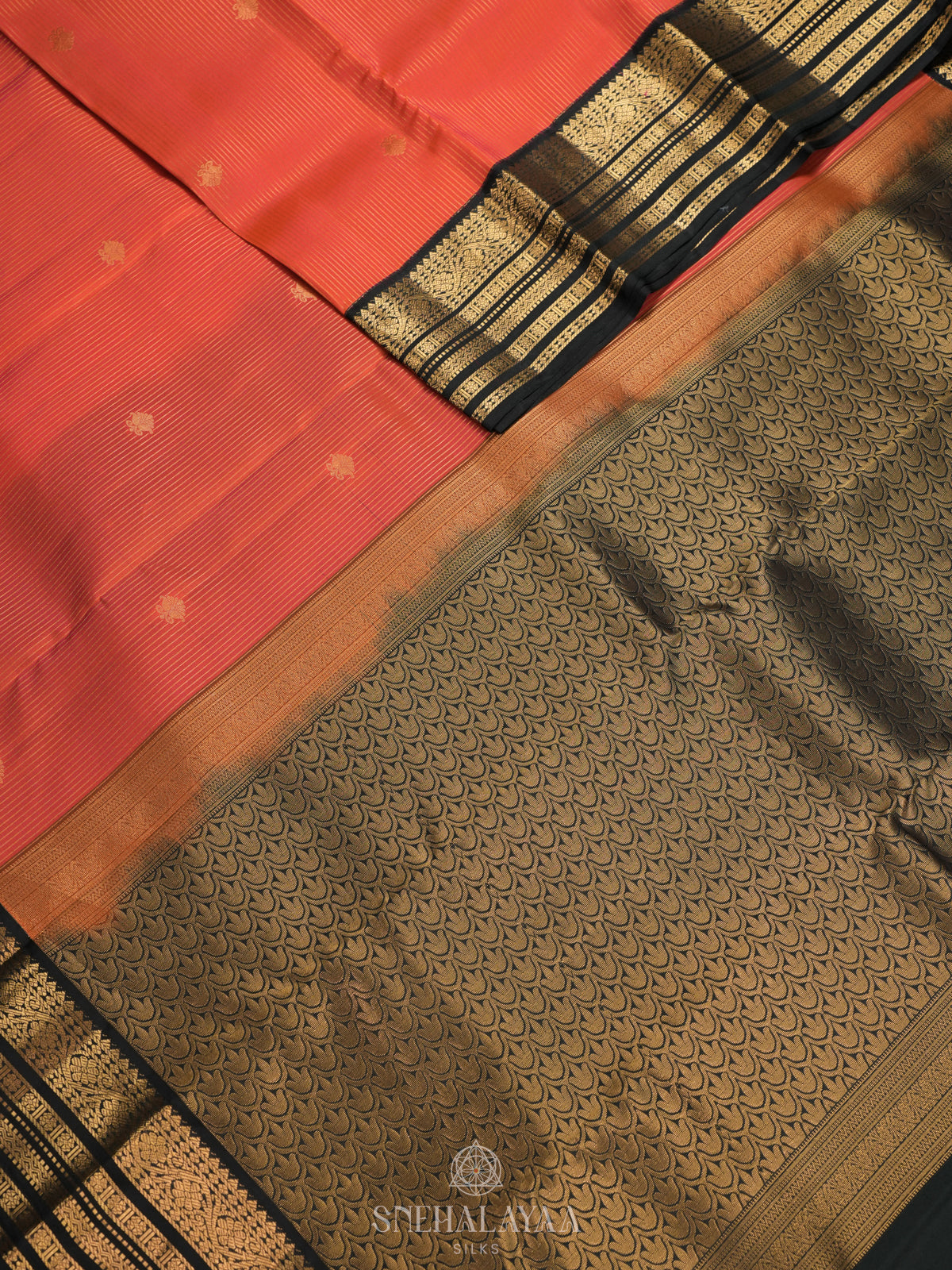 Ruby Red Kanjivaram Silk Saree