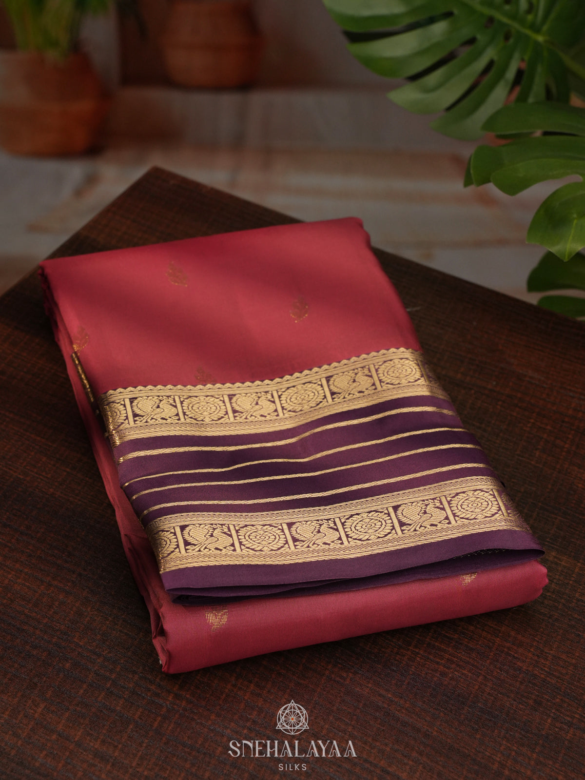 Pink Kanjivaram Silk Saree