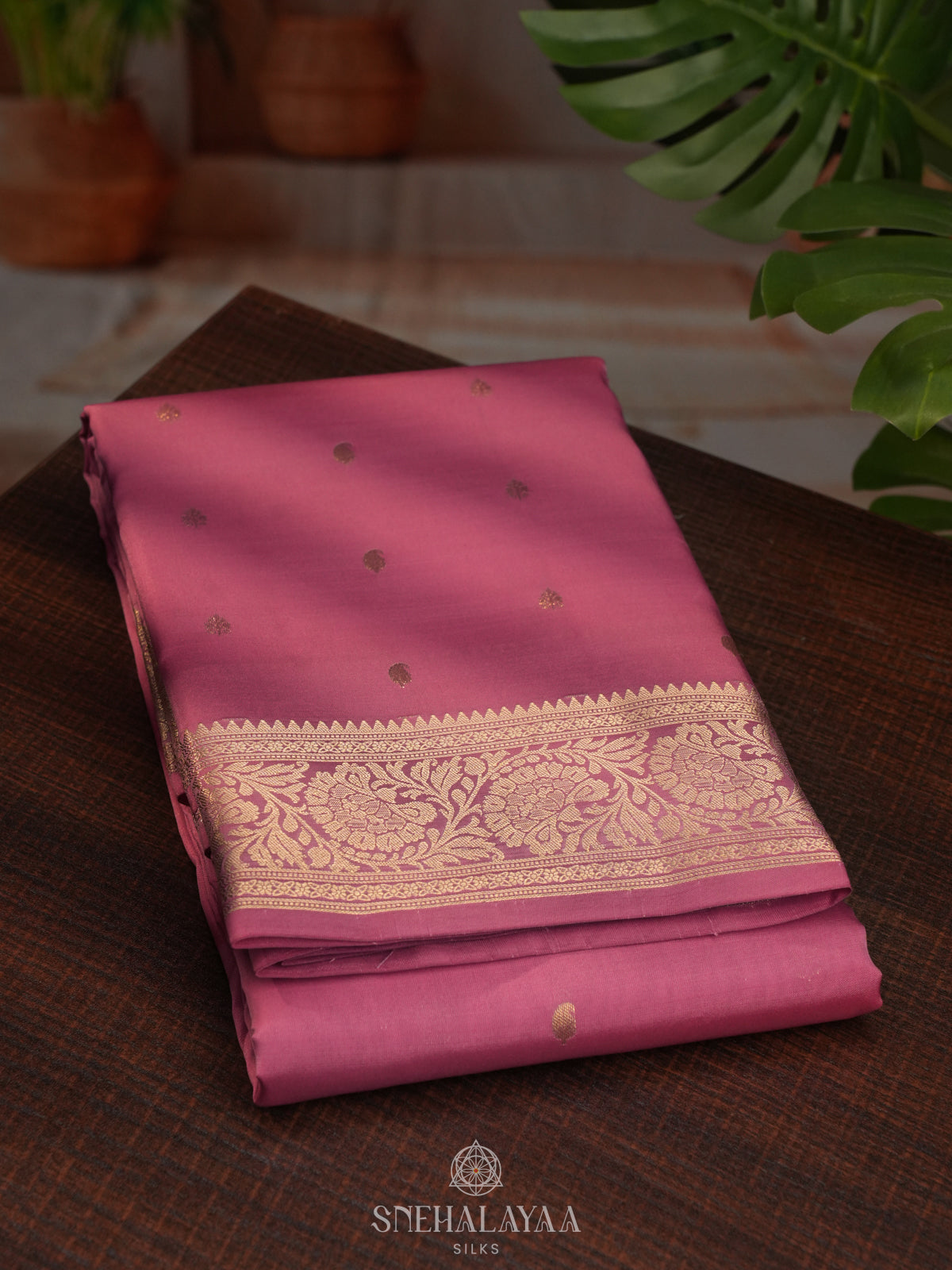Pink Kanjivaram Silk Saree