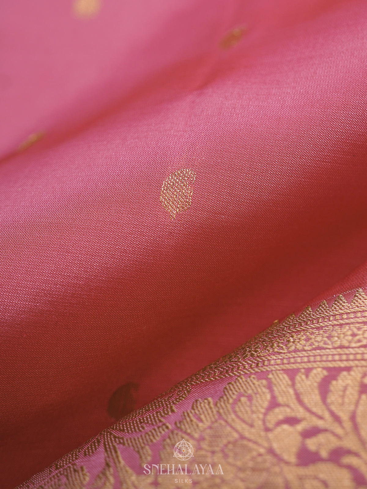 Pink Kanjivaram Silk Saree