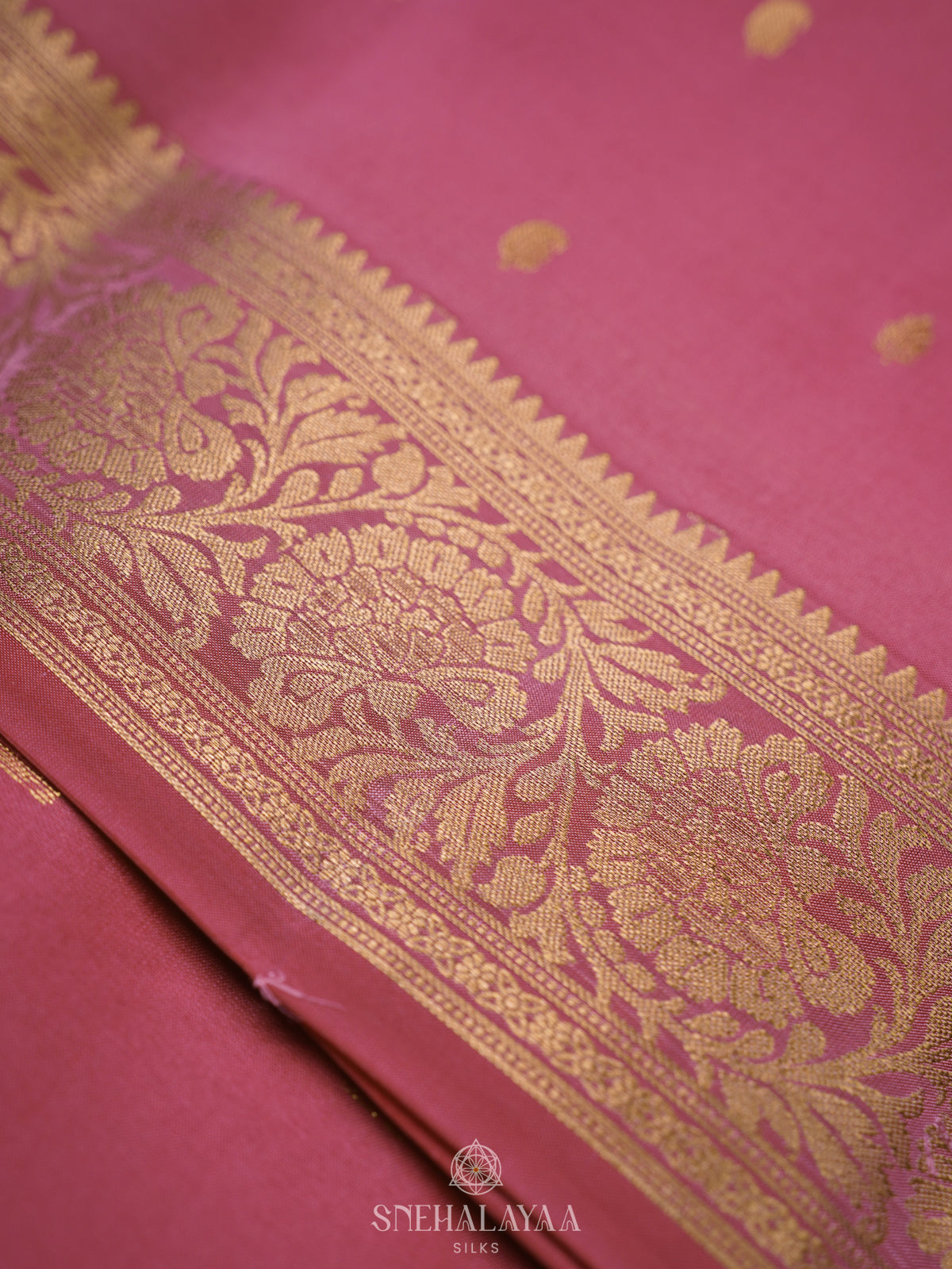 Pink Kanjivaram Silk Saree