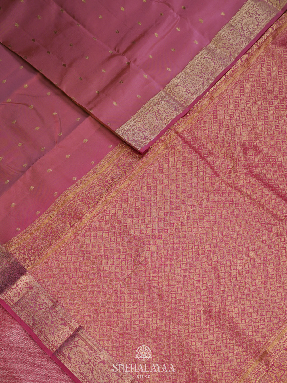 Pink Kanjivaram Silk Saree