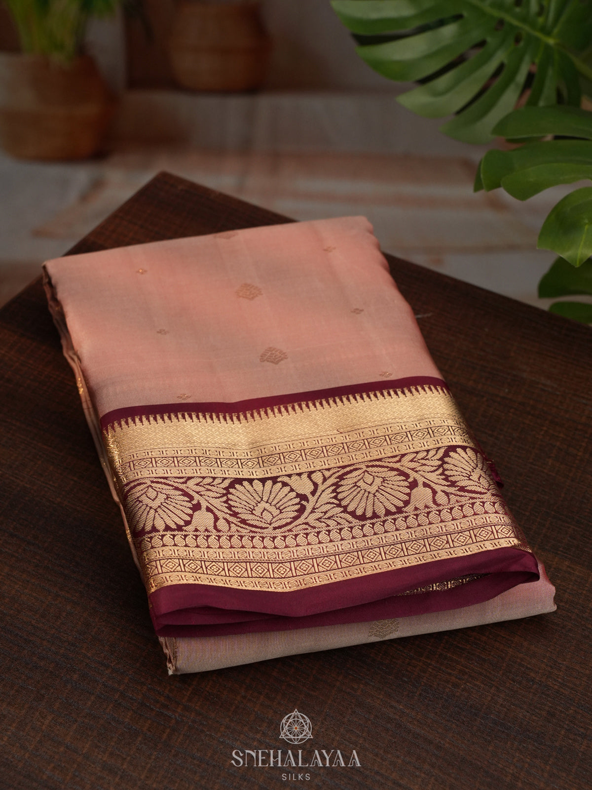 Pink Kanjivaram Silk Saree