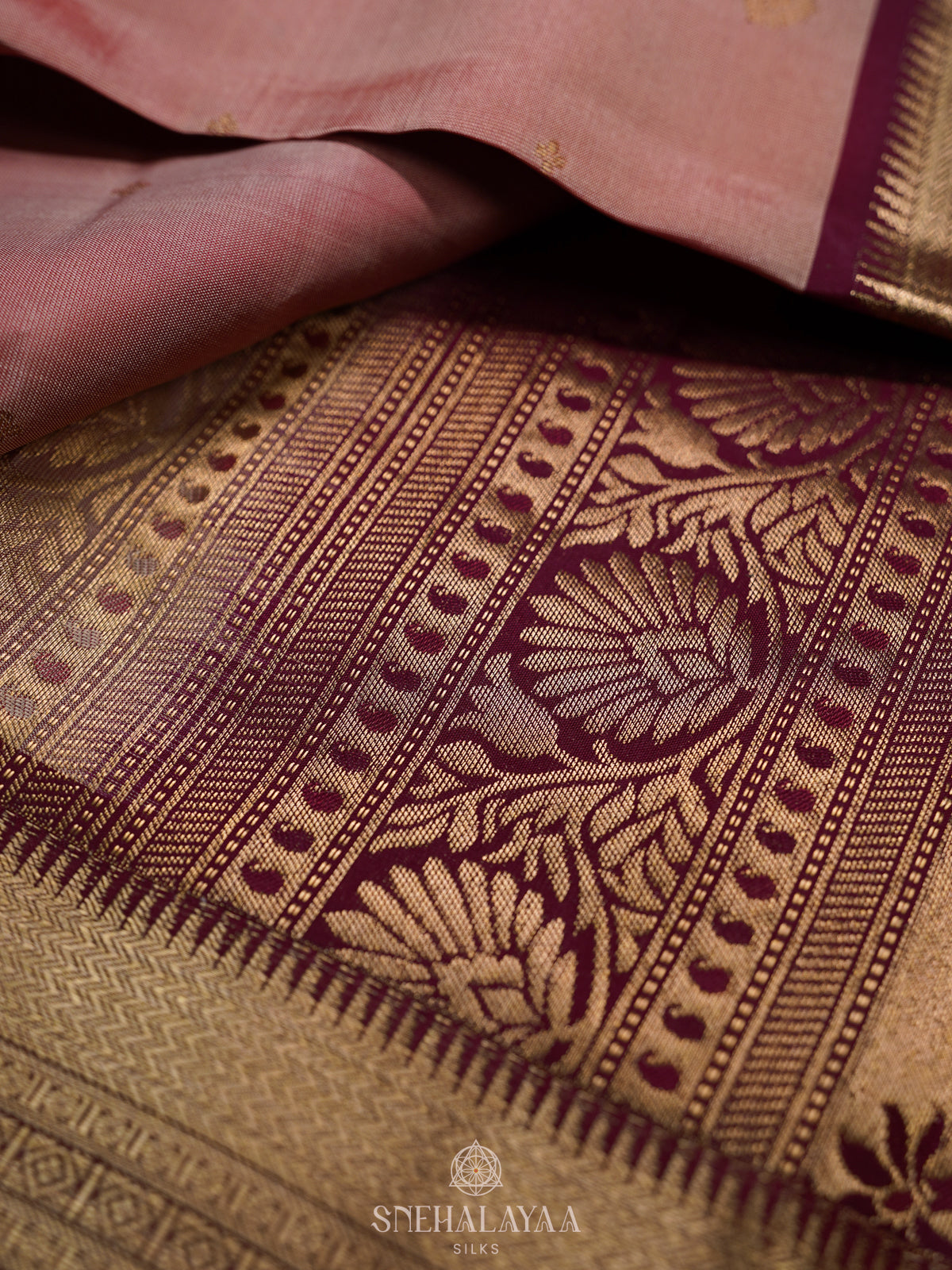 Pink Kanjivaram Silk Saree