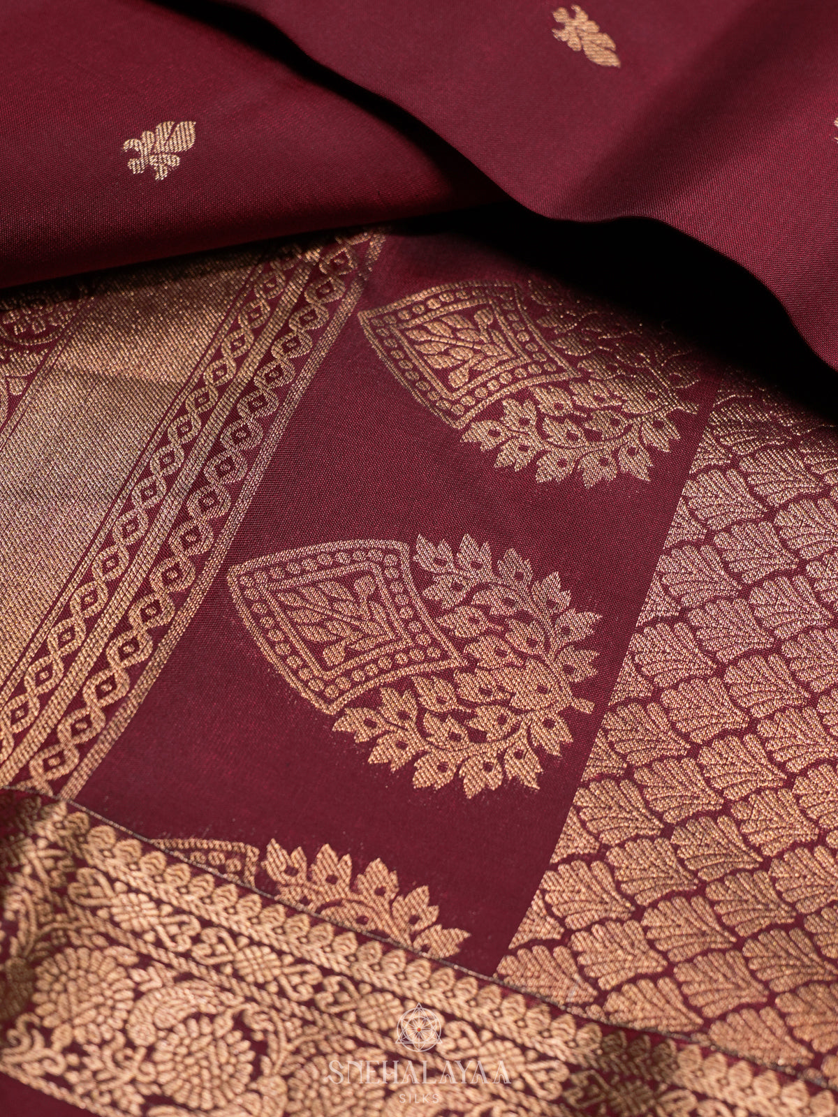 Maroon Kanjivaram Silk Saree