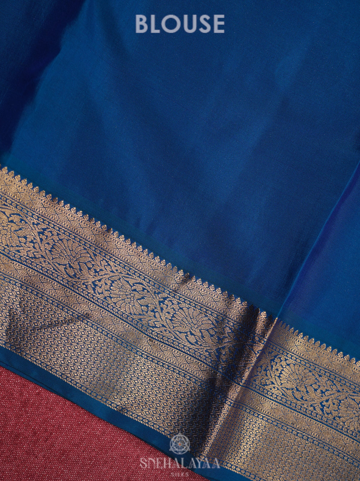 Navy Blue Kanjivaram Silk Saree