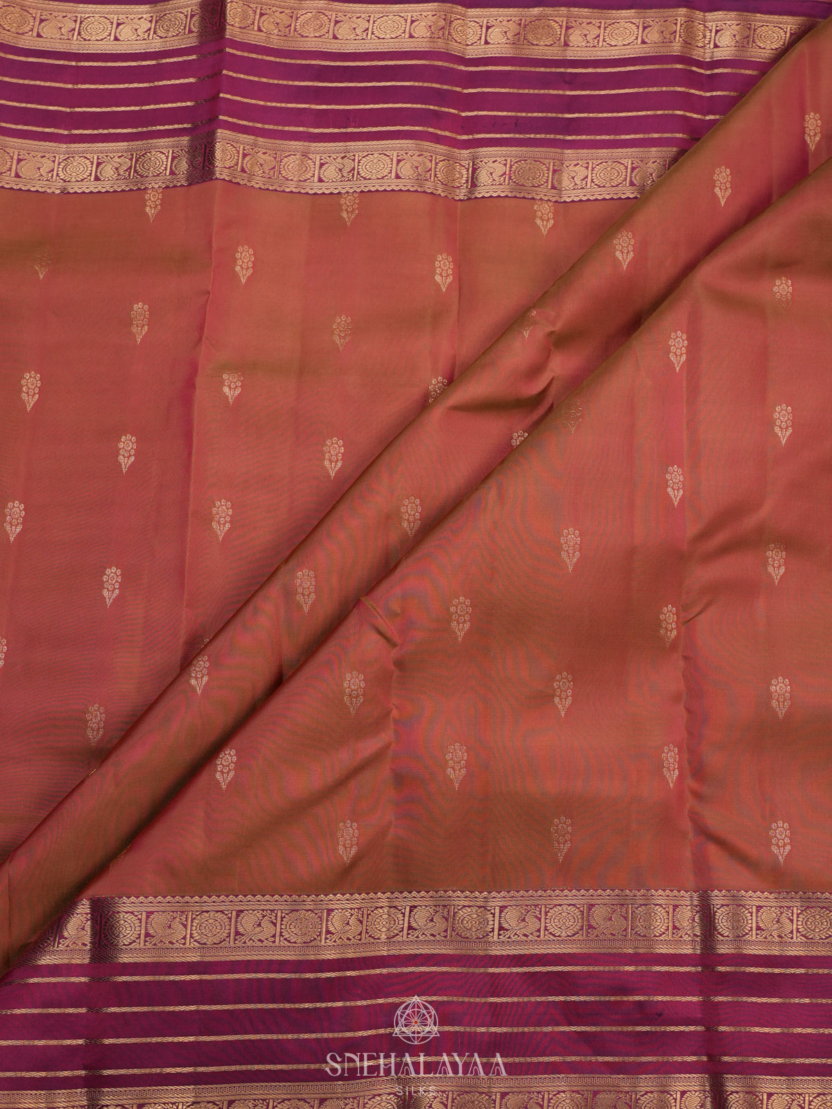 Brown Kanjivaram Silk Saree