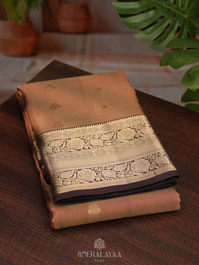 Brown Kanjivaram Silk Saree