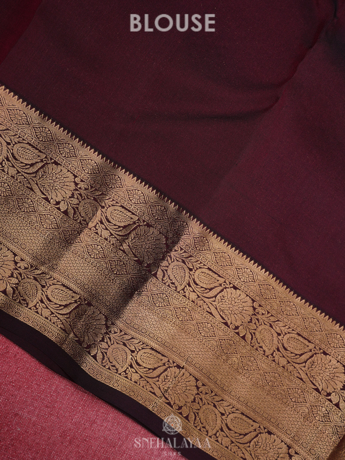 Brown Kanjivaram Silk Saree