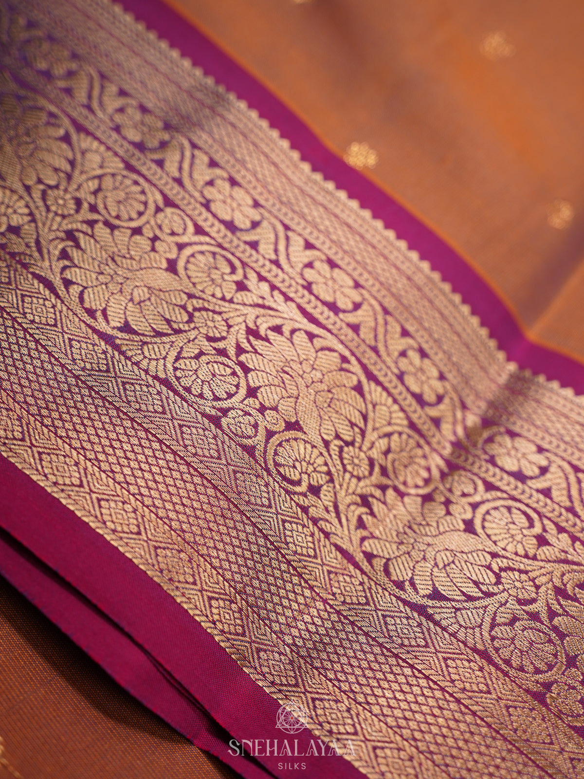 Brown Kanjivaram Silk Saree