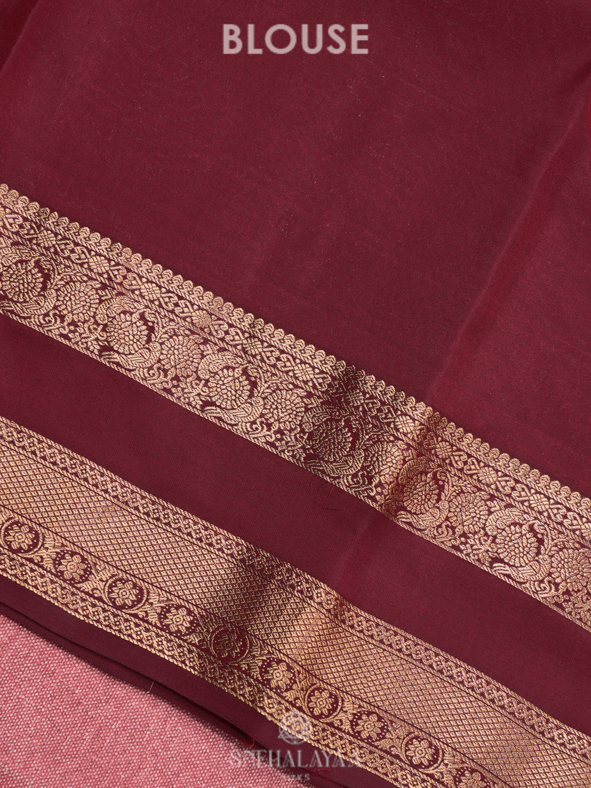 Maroon Kanjivaram Silk Saree