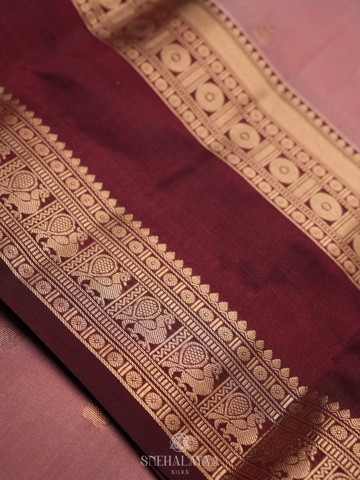Pink Kanjivaram Silk Saree