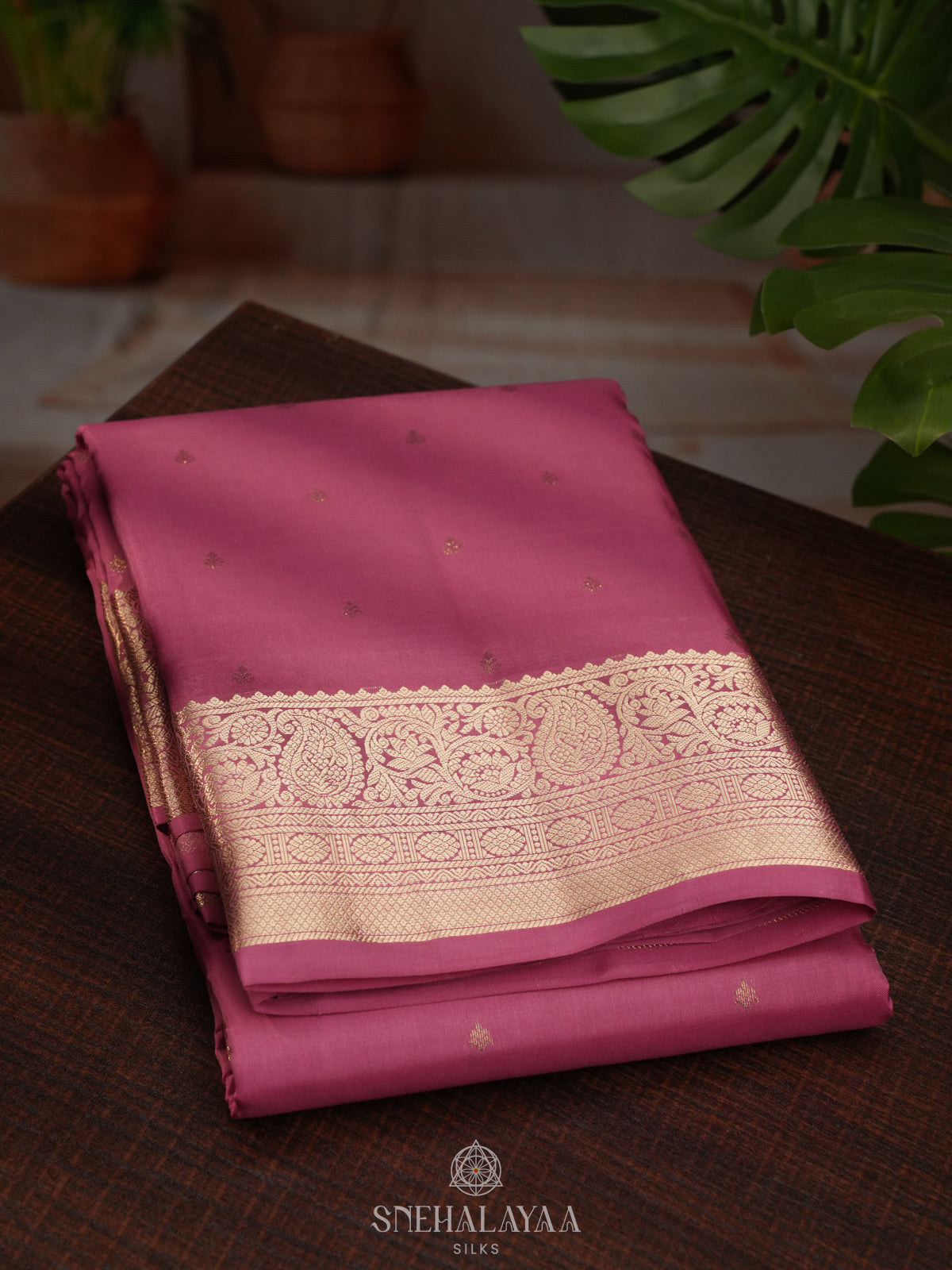 Pink Kanjivaram Silk Saree