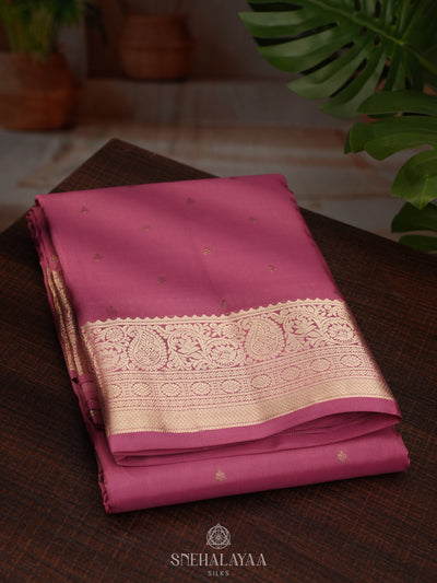 Pink Kanjivaram Silk Saree