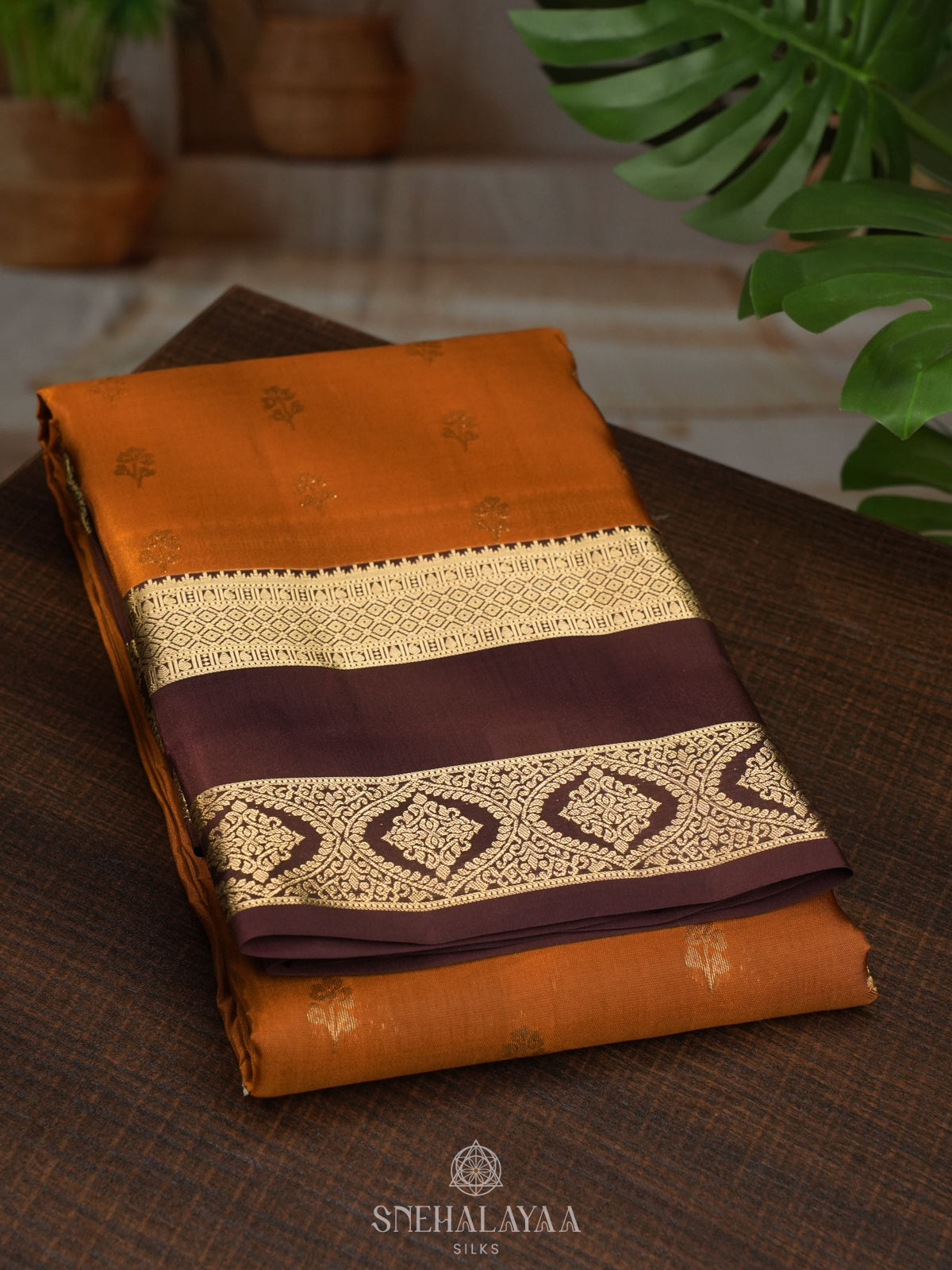 Mustard Kanjivaram Silk Saree