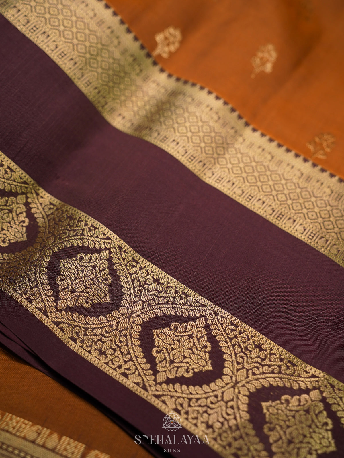 Mustard Kanjivaram Silk Saree