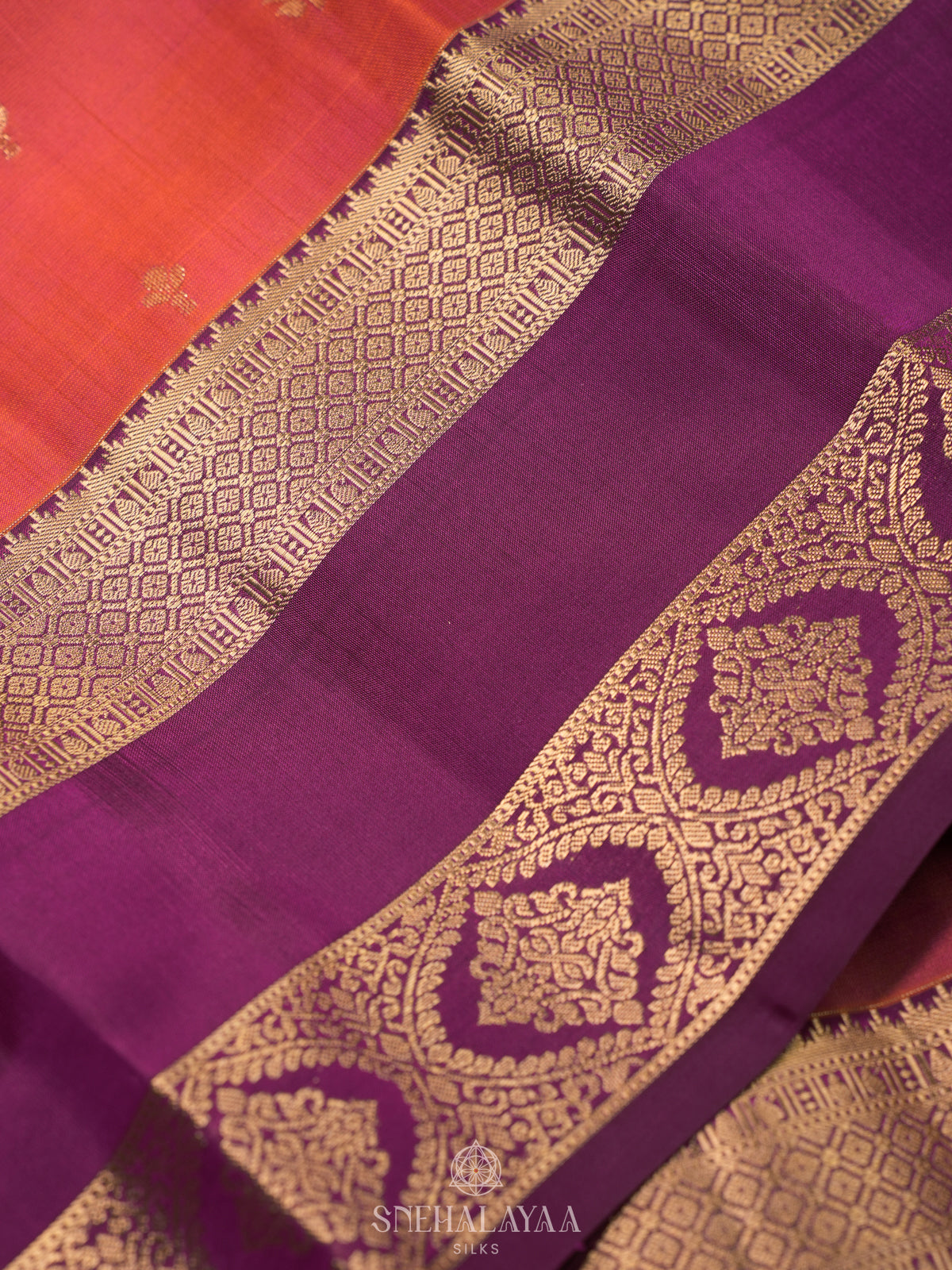 Ruby Red Kanjivaram Silk Saree