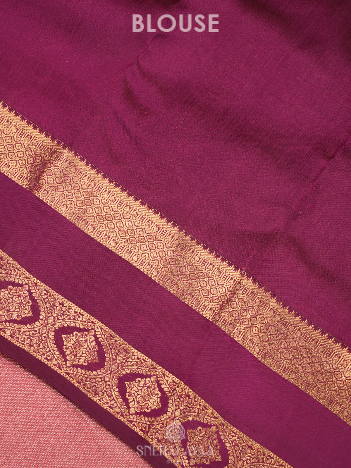 Ruby Red Kanjivaram Silk Saree