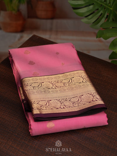 Pink Kanjivaram Silk Saree