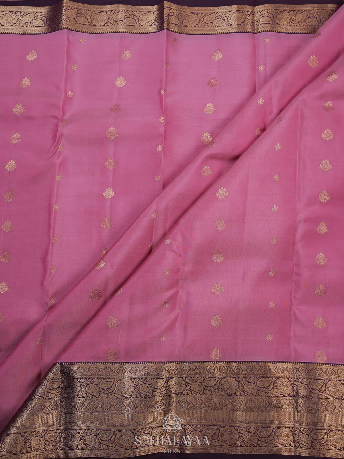 Pink Kanjivaram Silk Saree