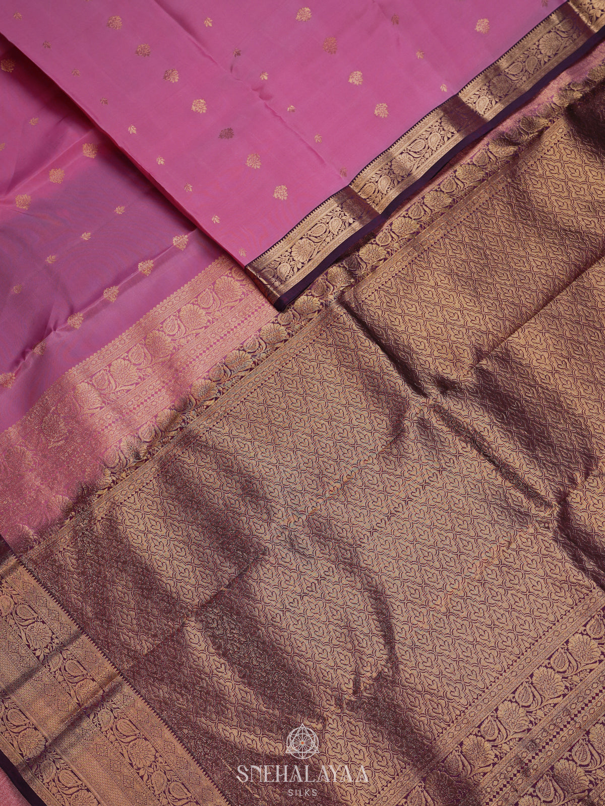 Pink Kanjivaram Silk Saree